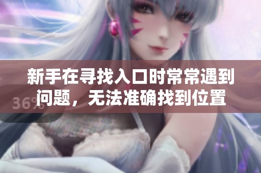 新手在寻找入口时常常遇到问题，无法准确找到位置