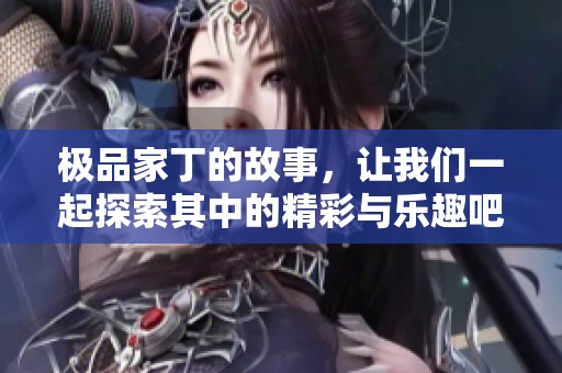 极品家丁的故事，让我们一起探索其中的精彩与乐趣吧
