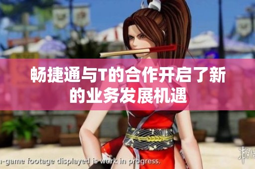 畅捷通与T的合作开启了新的业务发展机遇