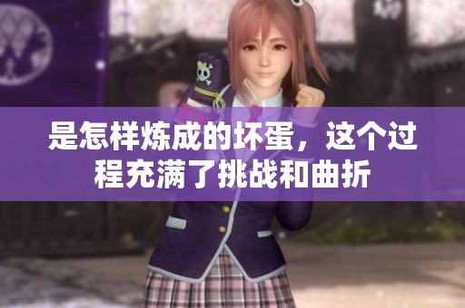 是怎样炼成的坏蛋，这个过程充满了挑战和曲折