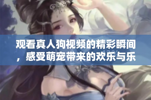 观看真人狗视频的精彩瞬间，感受萌宠带来的欢乐与乐趣