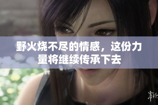 野火烧不尽的情感，这份力量将继续传承下去